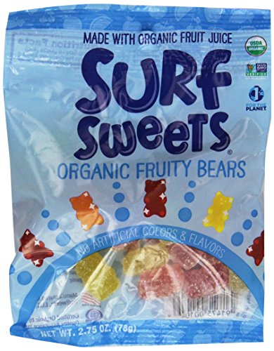 Surf Sweets Vegan Variety Pack, 2.75 Ounce (Pack of 12 - 4 Each of Sour Worms, Watermelon Rings and Fruity Bears)