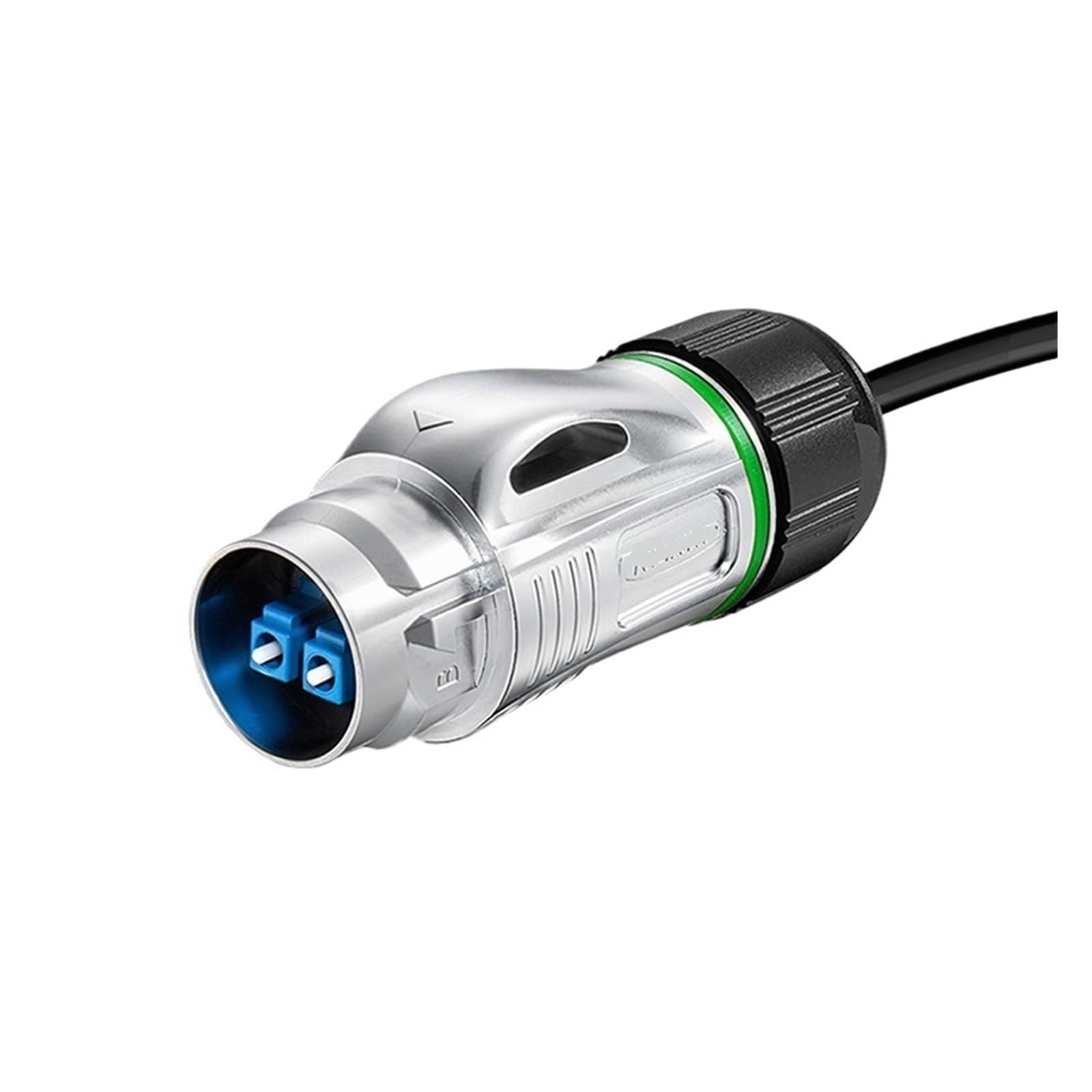 QAZXSEMUI BD24 Fiber Optic Industrial Connector IP68 Metal Aviation Plug Room Network LC Docking(Metal plug 10 meters)