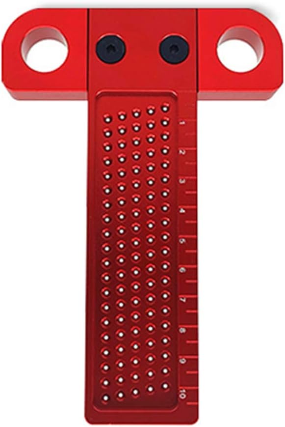 Precision Marking T Rule Metric Measuring Tool Scriber Woodworking Hole Positioning Crossed Gauge Woodpecker Tools Marking Gauge Woodworking Tools Carpenter Ruler