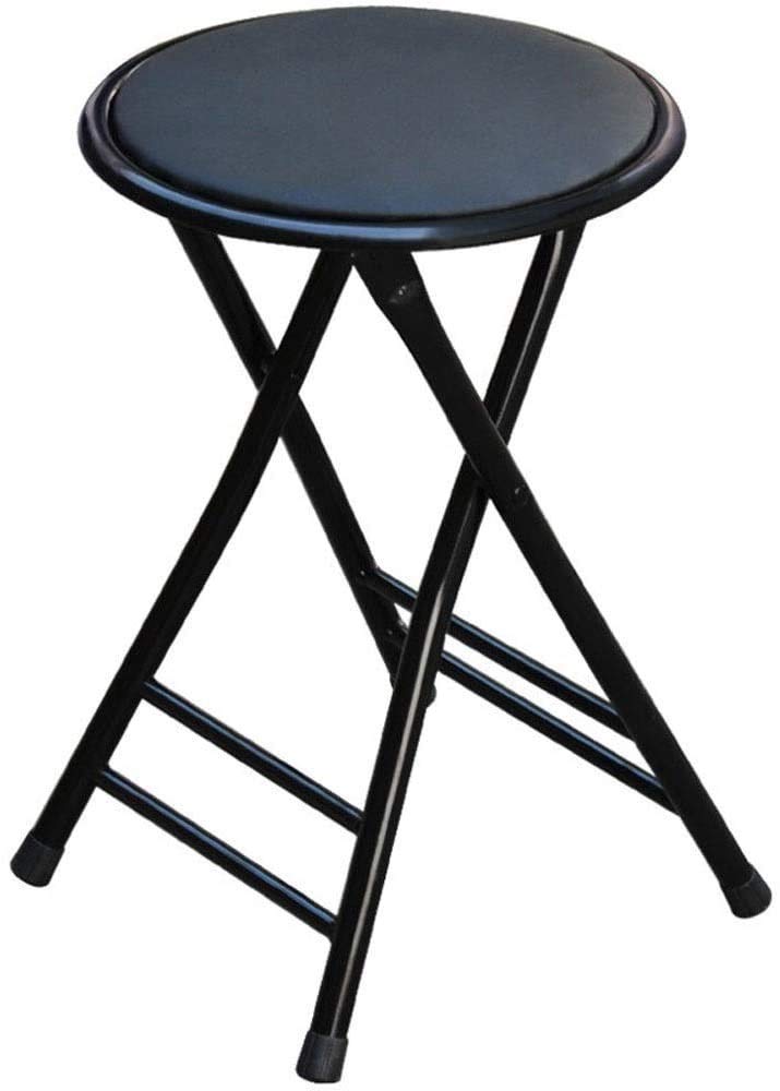 Taburete plegable resistente con capacidad de 200 kg para cocina, hogar, oficina, exterior, silla plegable con patas de metal para barra de bar, salón, taburete alto ligero y duradero.