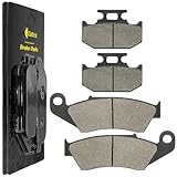 Caltric Front Rear Brake Pads Compatible with Kawasaki Kdx220 Kdx-220 Kdx220R 1997-2005
