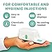 Noodle Injection Comfort Support Device for Self-Injection and Clinical Use | Reusable, Non-Drug, Portable Design