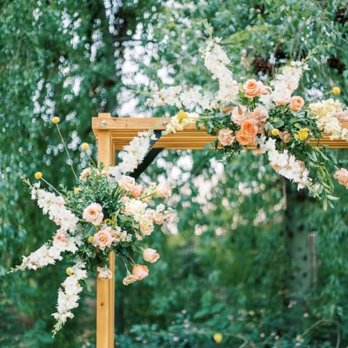 Uznaeoi 8Pcs White Delphinium Artificial Flowers 33.5'' Silk Larkspur Flowers Long Stem Artificial Flowers For Tall Vase Home Wedding Garden Table Decor thumb #8