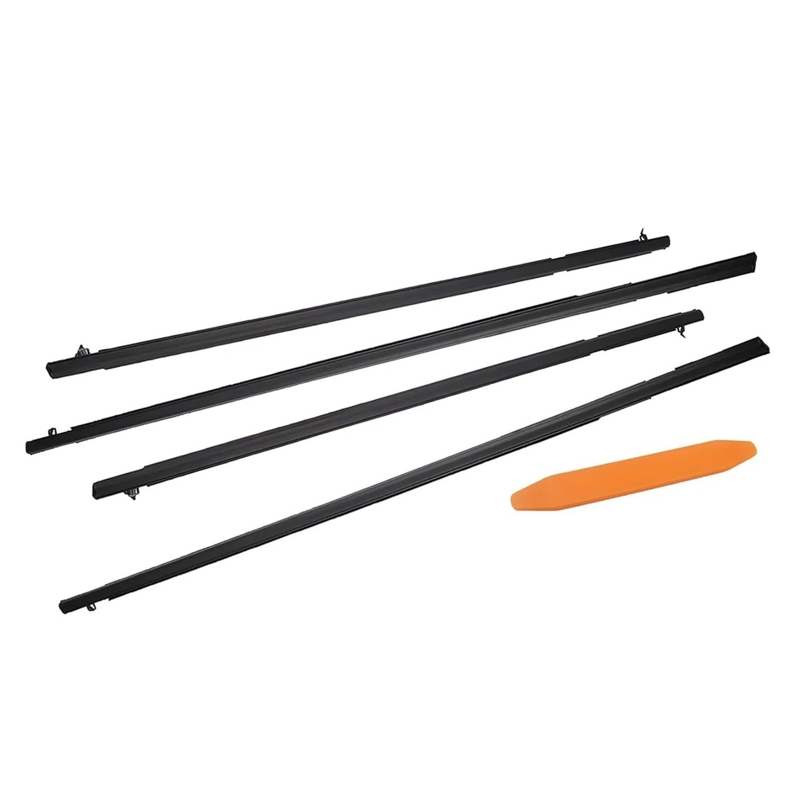 CRJIMX for Civic 2006-2011 Window Weatherstrips Rubber Door Moulding Trim Belt Outer Glass Seal Belts