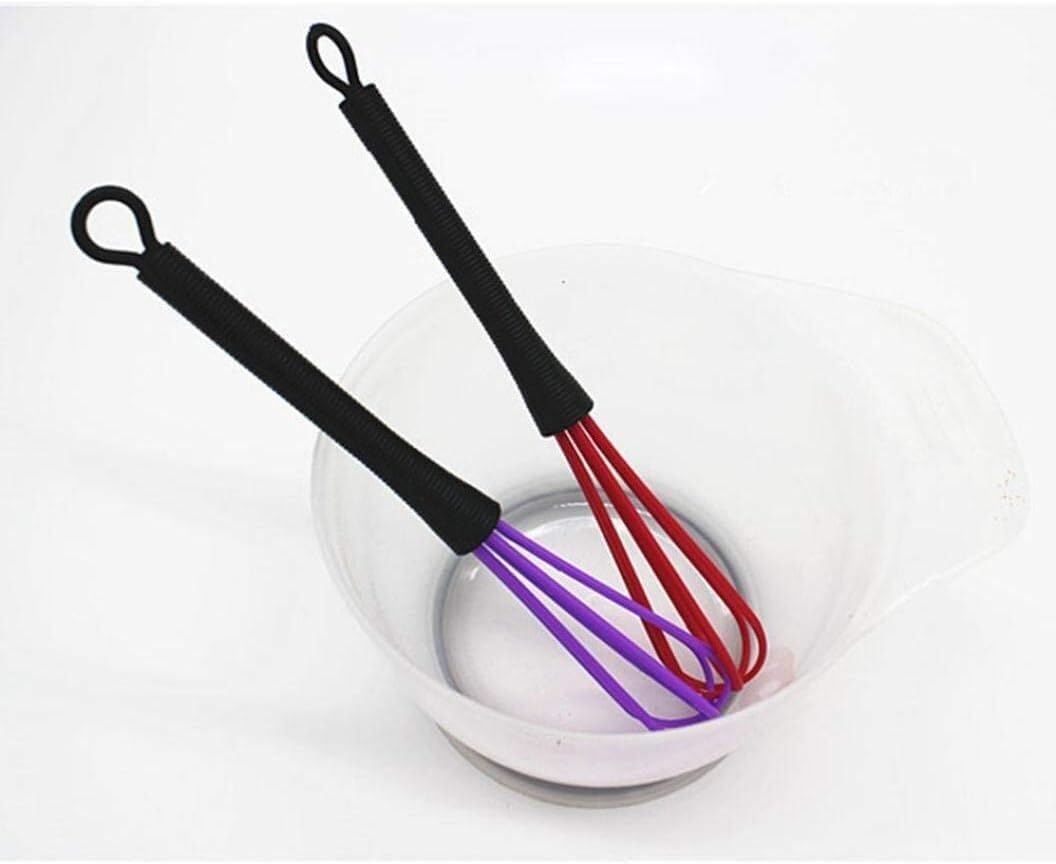 Schneebesen Rührbesen Handmixer, Haarfärbe-Crememischer, Kunststoff-Haarfärbemixer, Mischen, Rühren, Schlagen Handschneebesen(Blue)