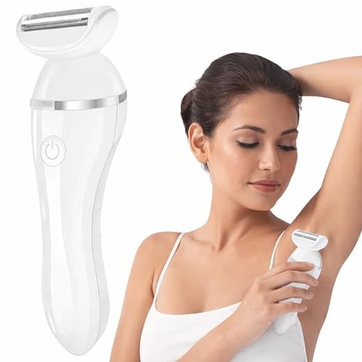 Depilador Elétrico Feminino 3 em 1 para Pelos Íntimos, Branco