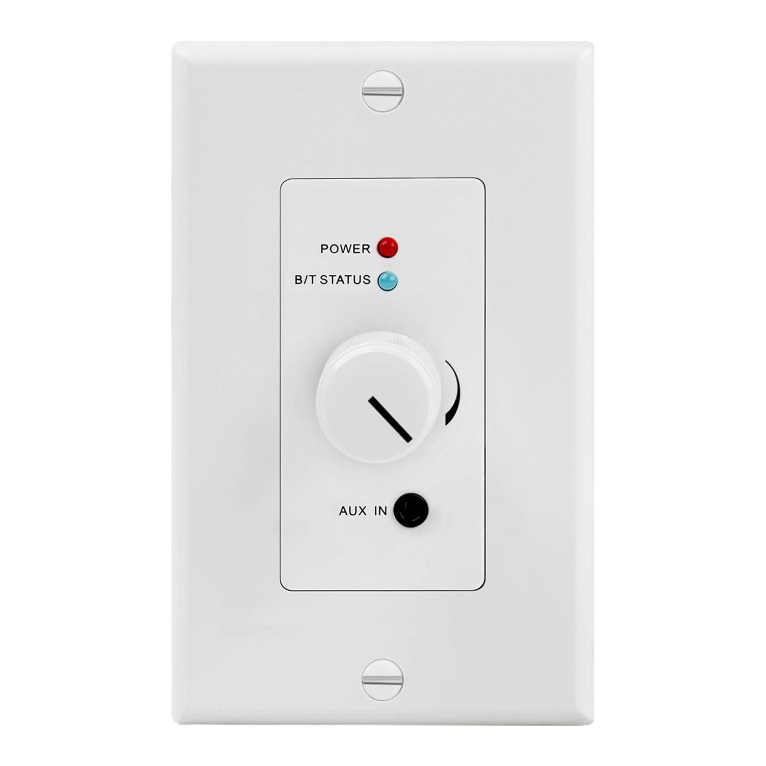 TNP in-Wall Bluetooth Receiver Amplifier, 4-Channel Wall Plate with AUX