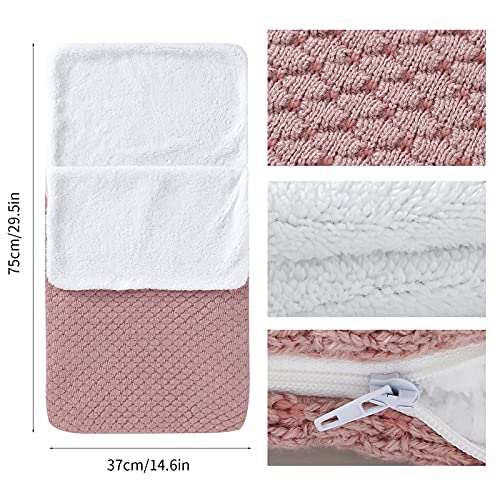 Binxory - Sacco nanna a maglia, in peluche, per