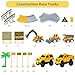 Kids Toys 253 PCS Construction Race Tracks Toy for 3 4 5 6 7 8 Year Old Boys Girls, 5 PCS Construction Truck Car and Flexible Track Play Set Create A Engineering Road Games Toddler Toys Birthday Gifts