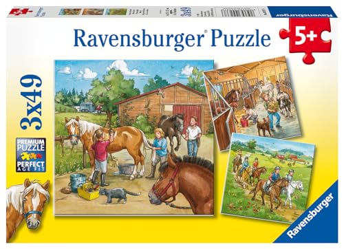 Ravensburger Kinderpuzzle - 09237 Mein Reiterhof - Puzzle für Kinder ab 5...