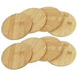 untersetzer bambus VIELSEITIG EINSETZBAR: Die Glasuntersetzer aus Bambus sind perfekt für Gläser, Tassen und Flaschen geeignet und verhindern Wasserränder auf dem Tisch!