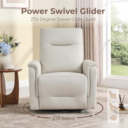 Sillón Recliner Eléctrico Plegable Color Crema miniatura 6