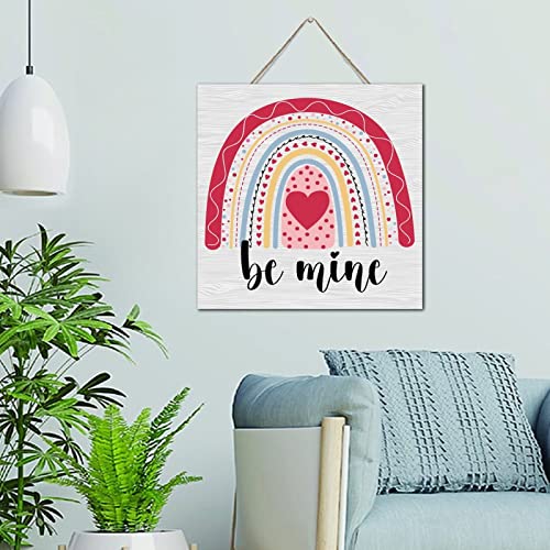 Plaque en bois rustique Be Mine pour la chambre d'enfant