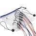FLAT BUNGEE CORDS with Weather Resistant Bag, Durable Steal Hooks Coated in Plastic to Prevent Scratching, Made with Multi-Strand Rubber Cords for Strength, UV Resistant, Keep in Car Truck or Garage