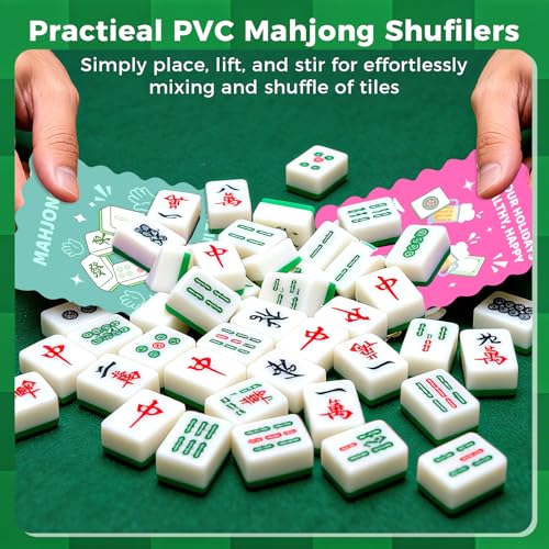 4 piezas mezcladoras para fichas de Mahjong miniatura 3