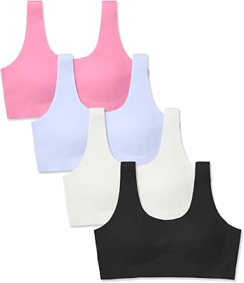 Sascina Soft Girls Training Bras 8-14, Seamless Light Sport Teen Bra