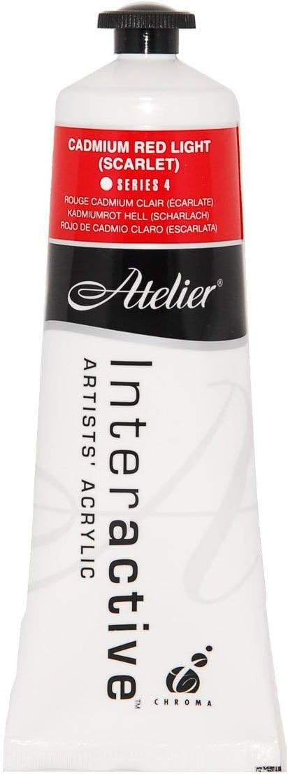 Atelier InteractiveAcrylic Paint - 80ml - Cadmium Red Light (Scarlet) Series 4 (480)