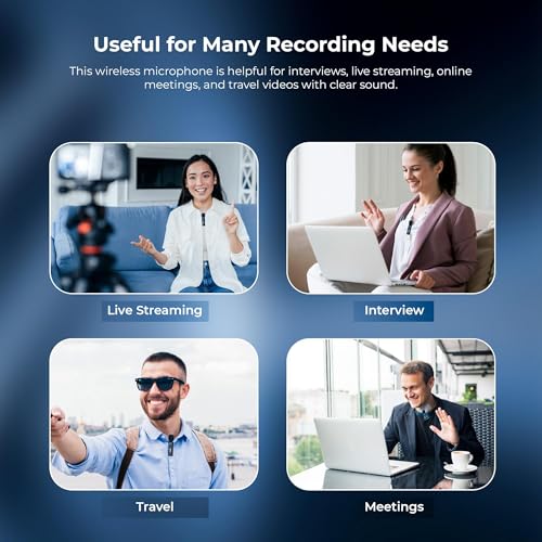 Image of Digitek DWM-021 Wireless Clip-On Microphone with AI Noise Cancellation | Dual Mic (2 Transmitters, 1 Receiver) | 2.4GHz Low Latency, 40m Range | Type-C & Lightning