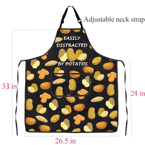 Tablier de pommes de terre réglable avec poche pour cuisinier
