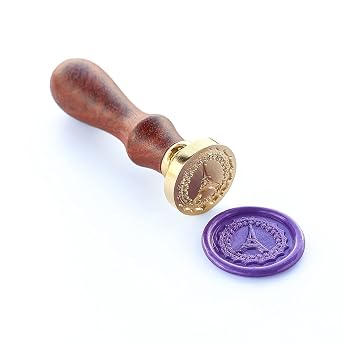 Wax Seal Stamper, VOOSEYHOME Paris Eiffel Tower Stamp with Rosewood Handle