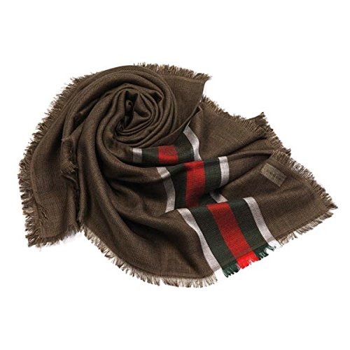 (グッチ) GUCCI マフラー ブラウン/トリコロール 402057 4G689 2666[並行輸入品]