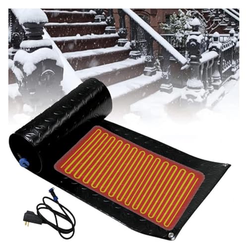 LFLIFENG Alfombrillas Calefactadas de Exterior El último diseño Impermeable y Antideslizante Alfombras de Fusión de Nieve Aplicable a Escaleras Puertas Escaleras,14x60in