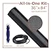 Saint-Gobain ADFORS Charcoal Sun Guard Screen Repair Kit, 36 Inches x 84 Inches - Blocks up to 75% of the Sun’s Rays, DIY Window & Door Mesh Repair, Durable, Comes with Spline Tool & Spline
