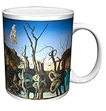 Salvador Dali Swans Reflecting Elephants Fine Surrealist Art Ceramic Gift Coffee (Tea, Cocoa) 11 Oz. Mug