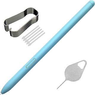 Galaxy Tab S6 Lite Stylus Pen P610N P615 P610 S Pen Replacement Touch Pen for Samsung Galaxy Tab S6 Lite SM-P610N SM-P615 SM-P610 10.4" with Tips Tweezer S6lite Pen Repair Part (Angora Blue)