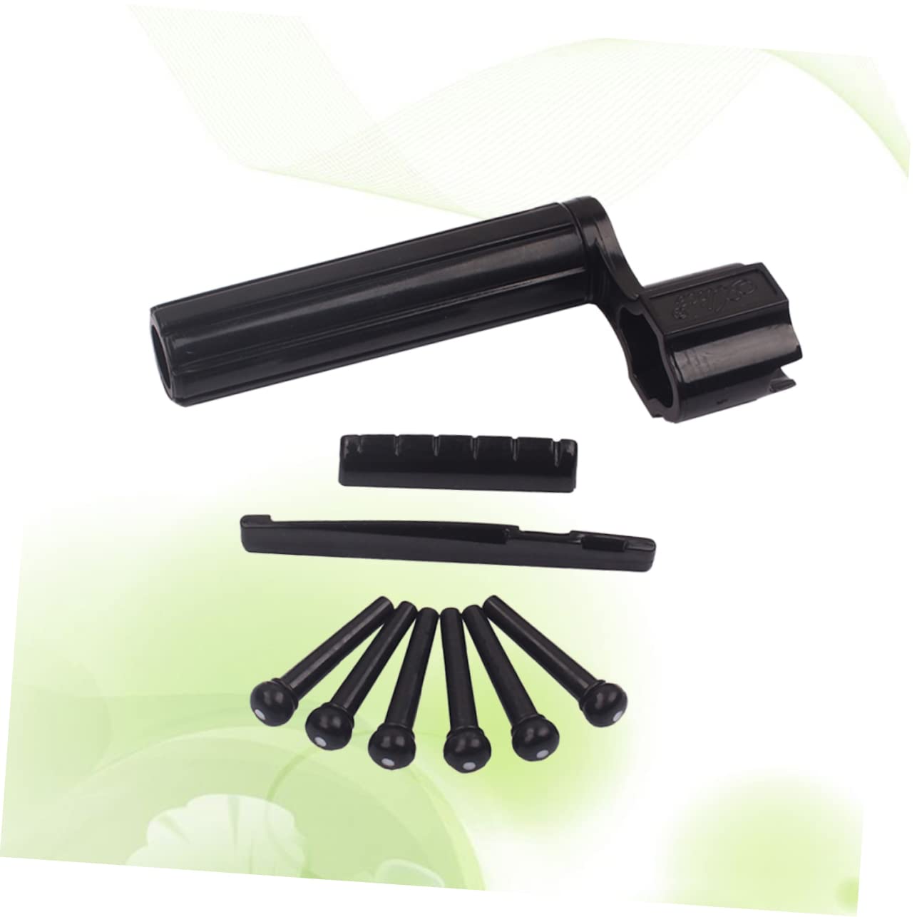 Toyvian 3pcs 1g09 Guitar Nut Saddle Kit for Guitars Saddle and Nut for Acoustic Improve Playability and Tone