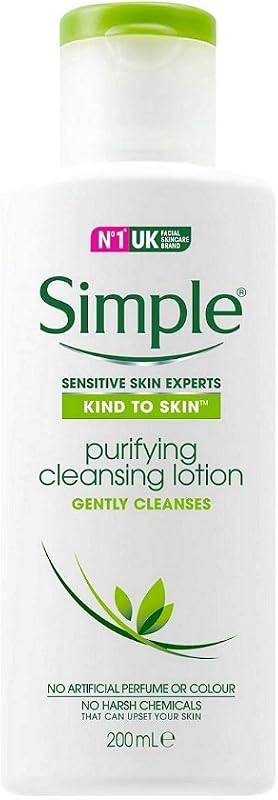 Loção de limpeza facial Simple Kind to Skin Purifying, 200 mL