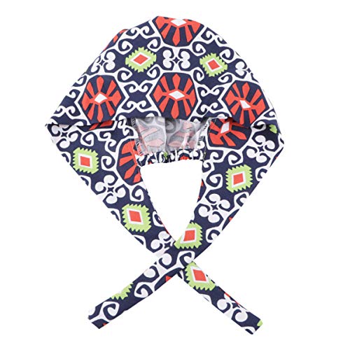 TENDYCOCO Gorro cirúrgico de algodão ajustável gorro médico Bouffant chapéus unissexo animal Print uniforme médico