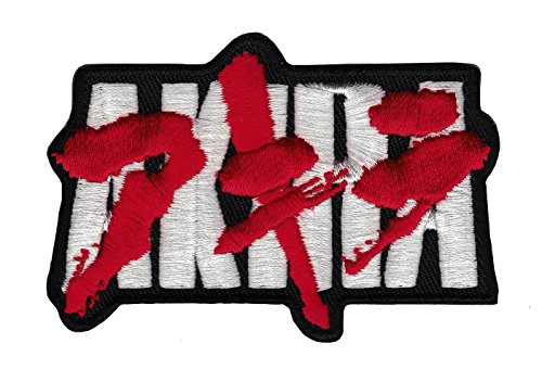 Iron On Akira Kaneda Text Japanese Anime Emo Punk SciFi Patch