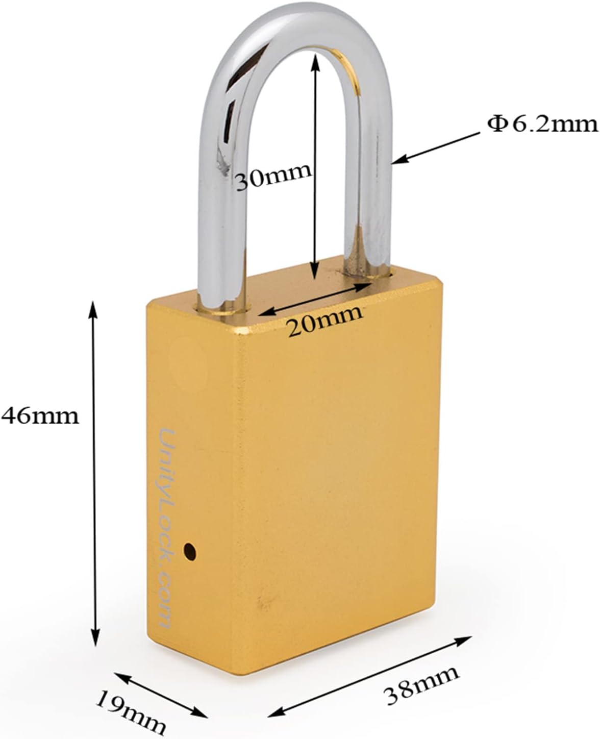 Unity Keyed Alike Aluminum Alloy Lockout Tagout Padlock (5, Yellow)