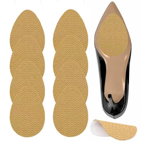 Image of Shoe Sole Bottom Protector, Self-Adhesive Grips, Non-Slip Pads, Sole Guard, Anti-Slip Grips for Bottom of Shoes(3.5'' by 2.5'', Yellow)