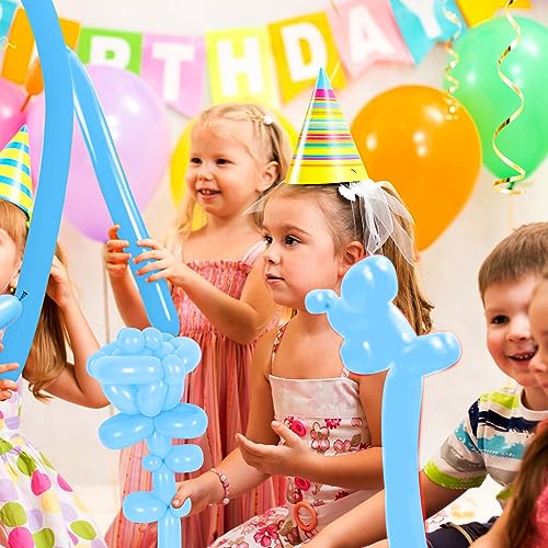 Image of ZNHIS Light Blue 260 Balloons, 50pcs, Twistable Balloon Animals Kit for Graduation, Party Decorations