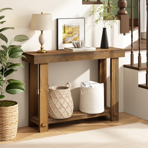 HOKYHOKY Solid Wood Console Table 42.5" Farmhouse Entryway