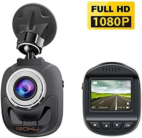 Dash Cam,iGOKU Full HD Mini Dash Camera 1.5'' Car Camera Dashboard 140° Wide Angle Video Recording With Built In G-Sensor,WDR,Loop Recording,Parking Monitoring and Night Vision