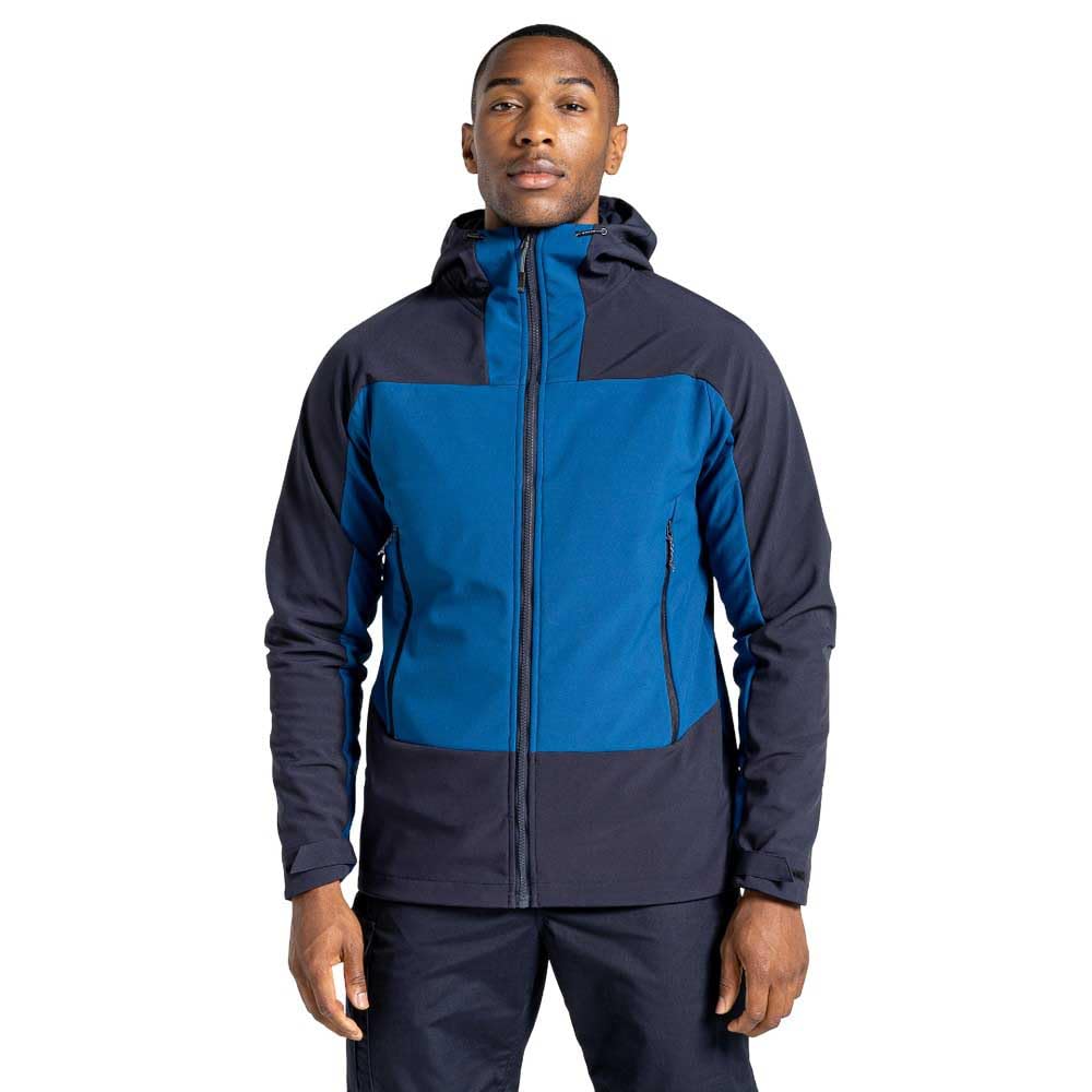 Craghoppers Men's Poseidon Blue/Dark Navy Unisex Expert Act Hooded Softshell