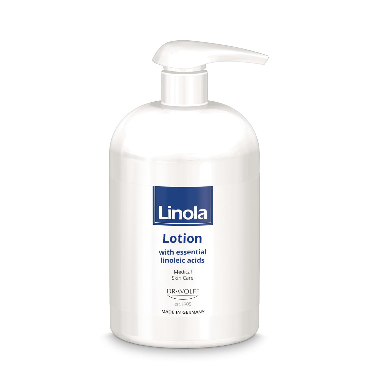 Linola Hautmilch - 500 ml im Spender | Körperlotion bei allen Formen trockener, beanspruchter sowie zu Neurodermitis neigender Haut
