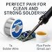 PowerPath Soldering Iron Kit with Rosin Core Solder Wire and Flux Paste | 50g Tin Lead Solder Set for Electrical and Electronic Repair | 0,75mm 50gr Plus Flux Paste