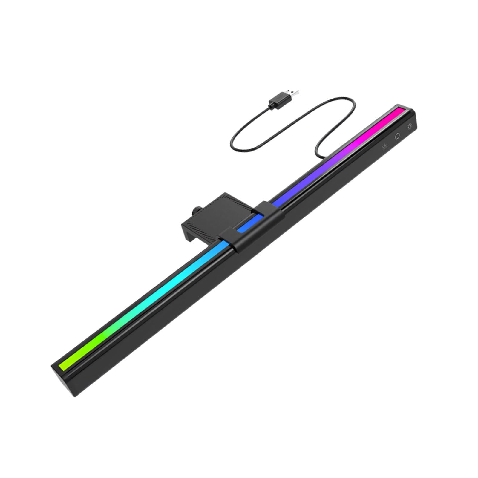 Msioytog Clip on Display Task Light 36cm Touch Sensitive Controls ABS Build Eye Friendly LED for Home Study and Work Space Computer Screen Light