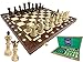 Produktbild Chessebook Schachspiel AMBASADOR 52x52 cm - Hochwertiges Schachbrett aus Holz - Chess Board Set klappbar - Spielset mit Schachfiguren - Schach - Handarbeit