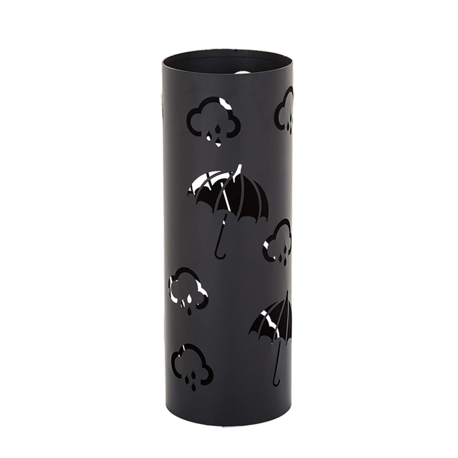 Porte-parapluie design en métal antirouille noir pour un hall d'entrée soigné