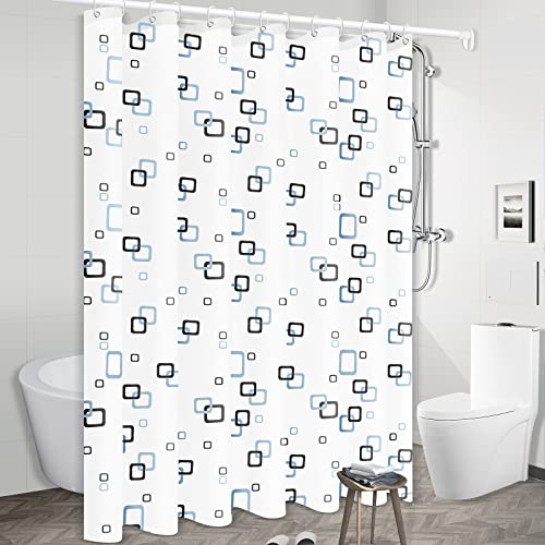 Cortinas de Baño elagel con 12 Ganchos, Impermeable, Resistente al Moho Cortina De Ducha 200x180 cm, No es Necesario Lavar Cover