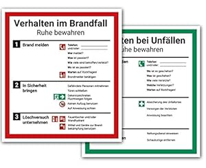 LabelDay LD.200.05.02 Sicherheitsschilder Set 2-teilig