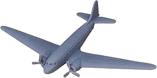 2PCS C-47 AirTrain Transport Aircraft Model 1/700 1/350 Scale Resin Military Transporting Airplane Static Plane Decoration DIY Military Model(1/700 (4.2cm))