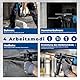DongCheng Bohrhammer 800W, Schlagenergie 2.8 J, Leerlaufdrehzahl 0-1200U/min, mit 4 Drill Bit SDS plus, Bohren bis 26mm, 4 in 1 Bohrmaschine, Abbruchhammer, Anti-Vibrationsgriff