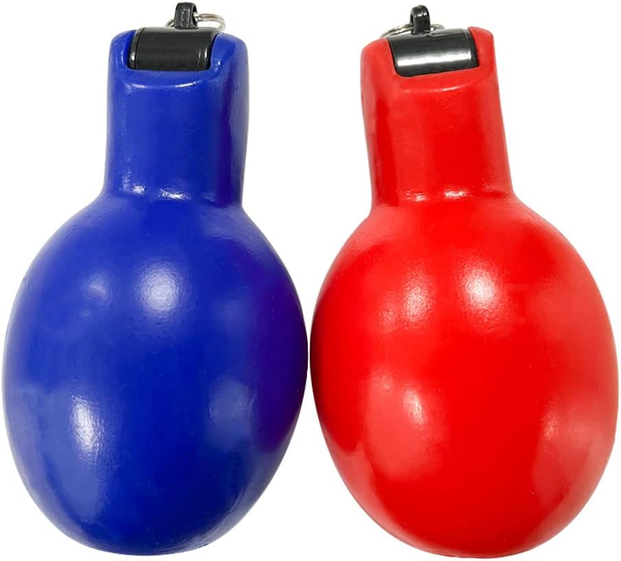 Sifflet,Sifflets à Pression à La Main,Sifflet Poire Hygiénique, Sifflet Arbitre,Entraîneur De Sifflet à La Main Pour Les Enseignants D'arbitres, Sifflet De Sport Portable PVC Souple Bleu