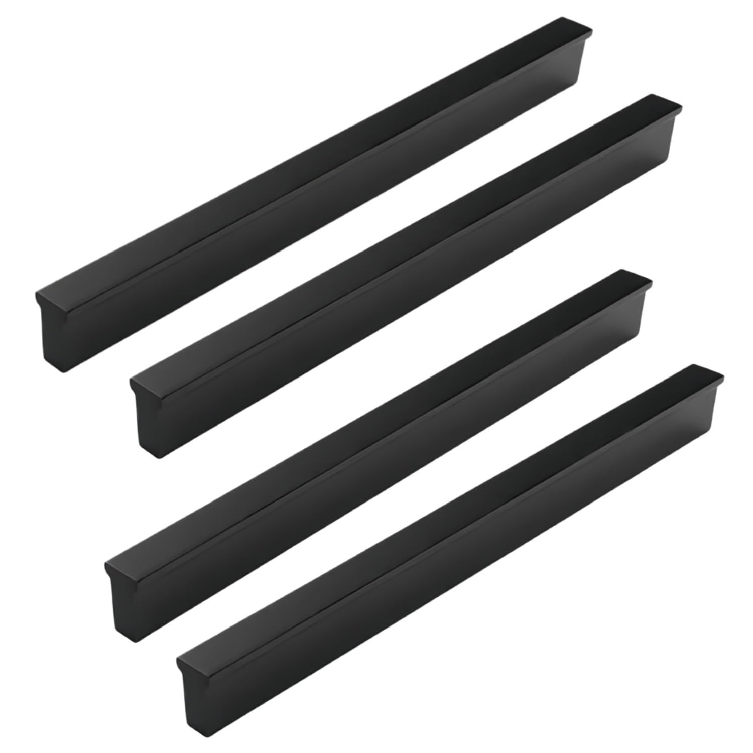 2er Set Schrankgriff Alu Schwarz,L 115-1000mm Wasserfeste Möbelgriffe